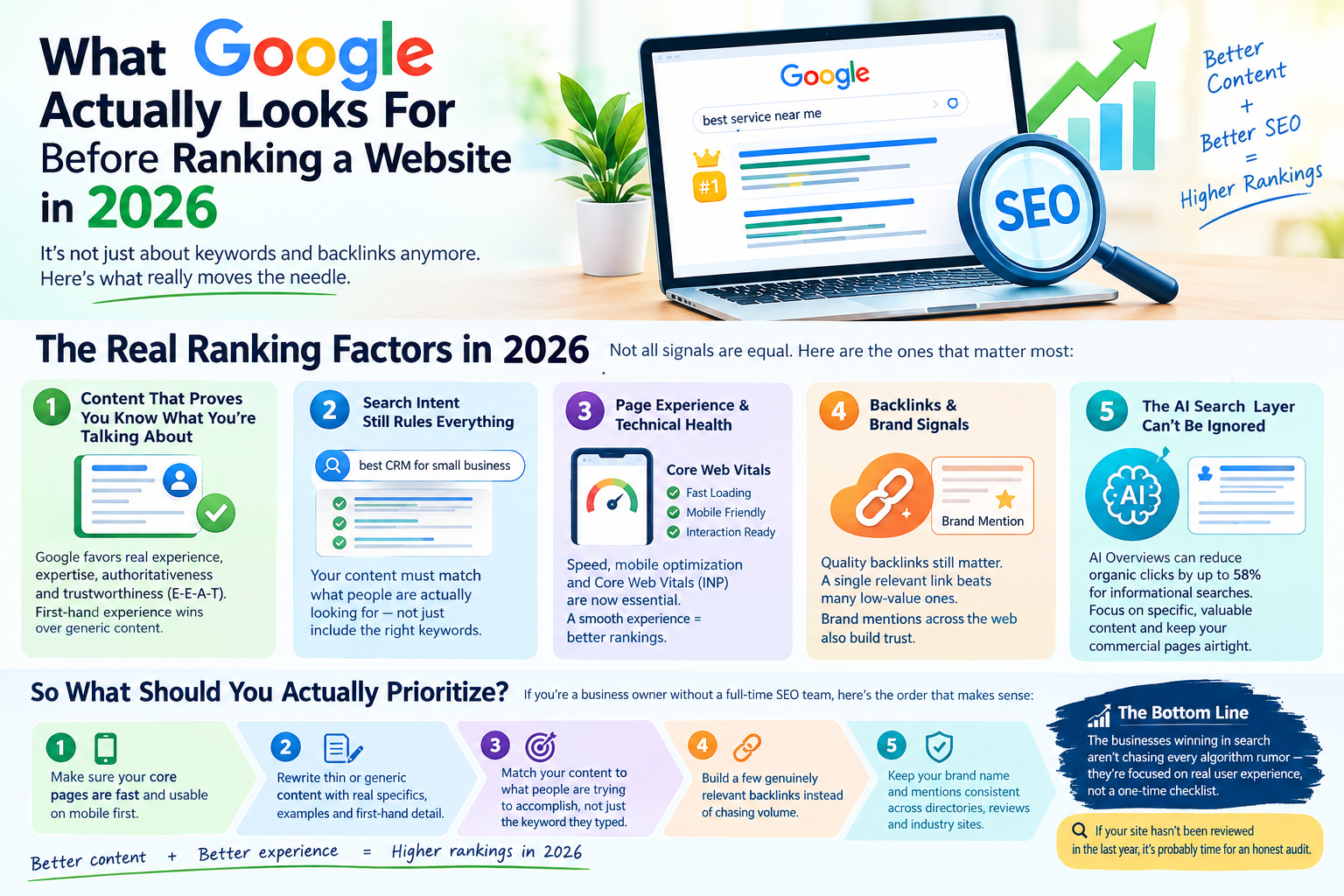 What Google Actually Looks For Before Ranking a Website in 2026